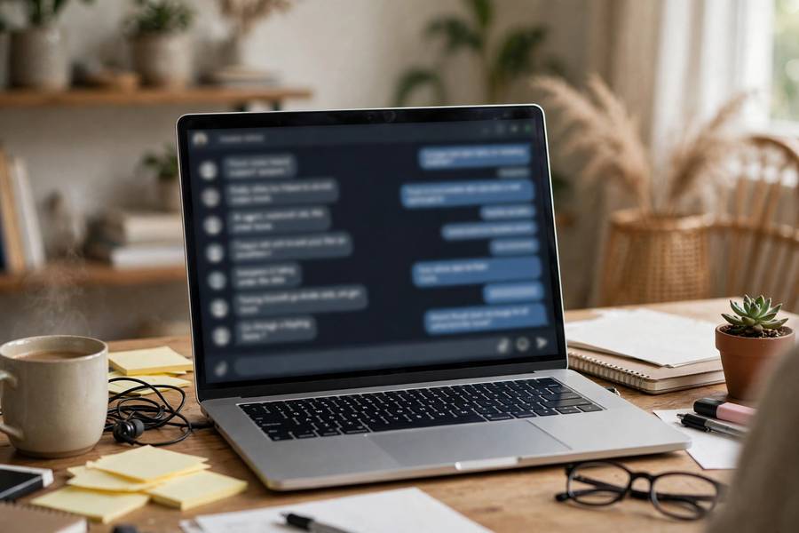 An AI customer support agent resolving an order issue in a chat window