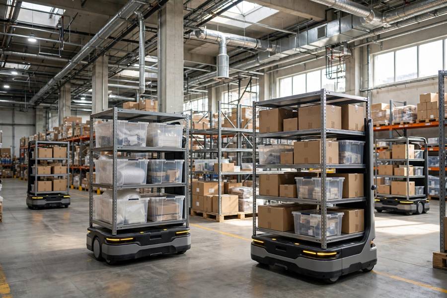 Autonomous warehouse robots, real-life embodied AI agents