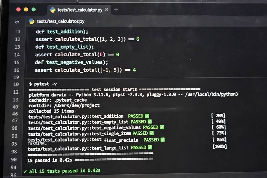 Passing automated tests for an AI agent system