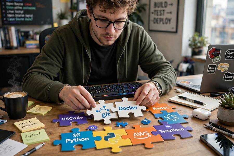 Developer integrating tools into an AI agent