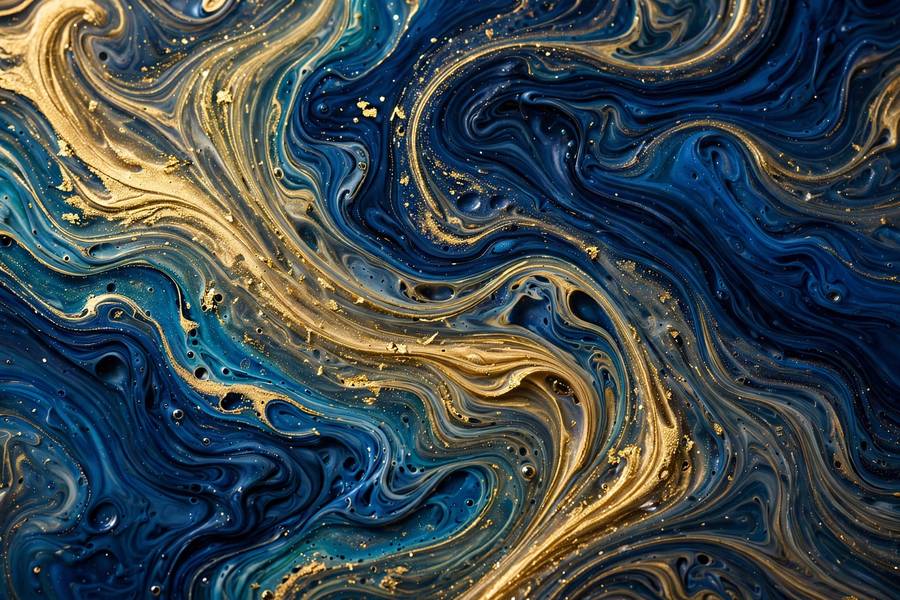 Abstract fluid ink artwork from the AI art prompt ideas examples