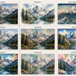 AI Art Styles Explained: From Photorealism to Pixel Art Same landscape in nine styles illustrating the AI art styles explained guide