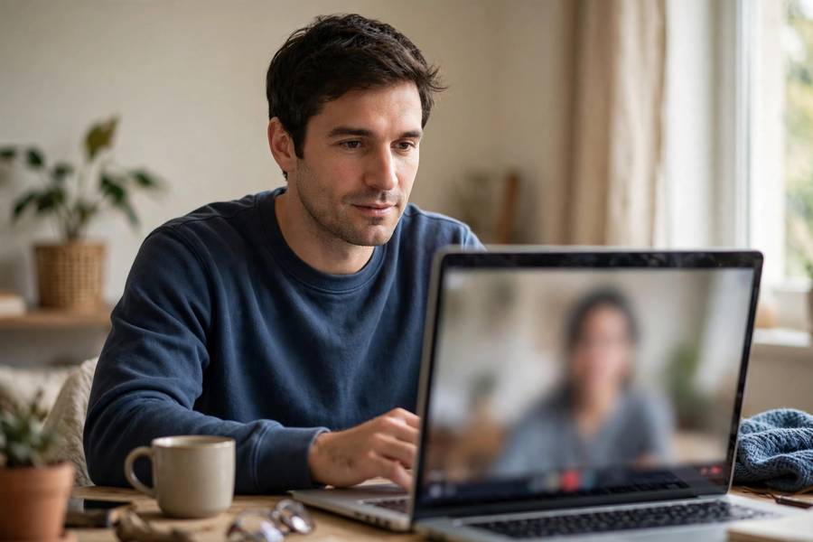 Video job interview analyzed by AI, a source of AI bias in hiring concerns