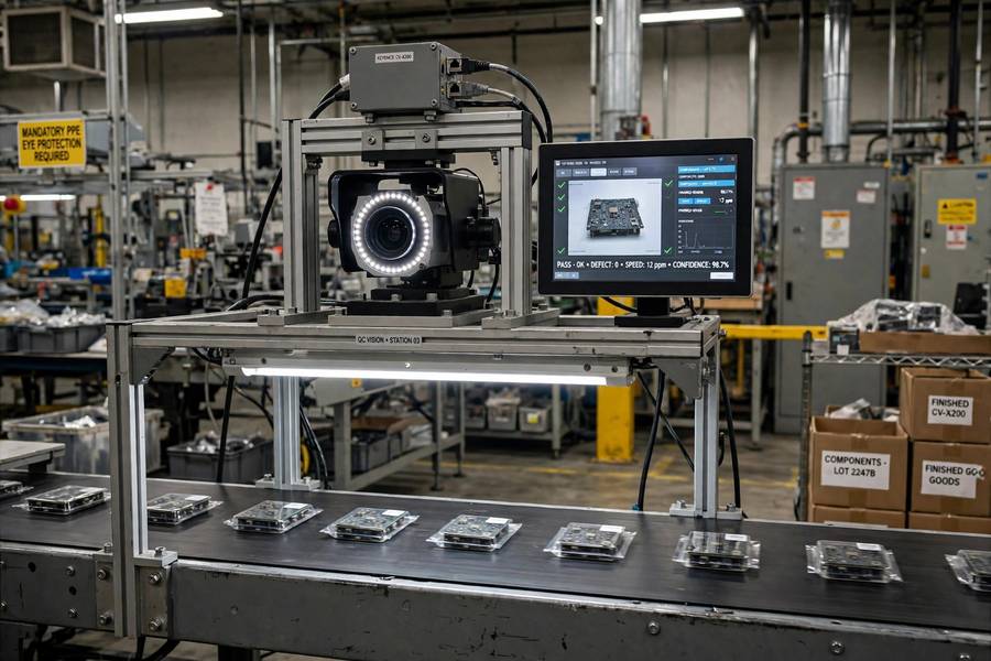 AI visual quality inspection in manufacturing, among notable AI business examples 2026