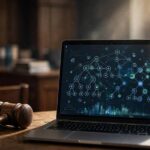 AI Discrimination: When Algorithms Treat People Unequally Courtroom gavel and laptop representing AI discrimination legal challenges