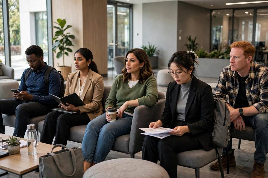 Diverse job applicants affected by AI discrimination in hiring systems