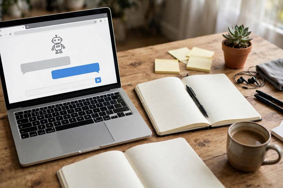 A beginner AI chatbot project running