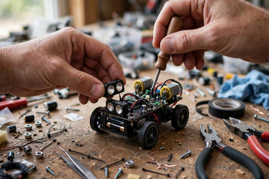 Building a small AI robot car project