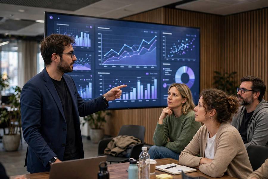 Presenting AI work in a team meeting