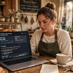 AI Use Cases in Small Business: What Actually Pays Off A small business owner using AI tools on a laptop, one of the practical AI use cases in small business