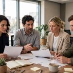 B2B vs B2C Marketing Strategies: What Actually Works in 2026 Business team reviewing B2B marketing strategy documents in a conference room