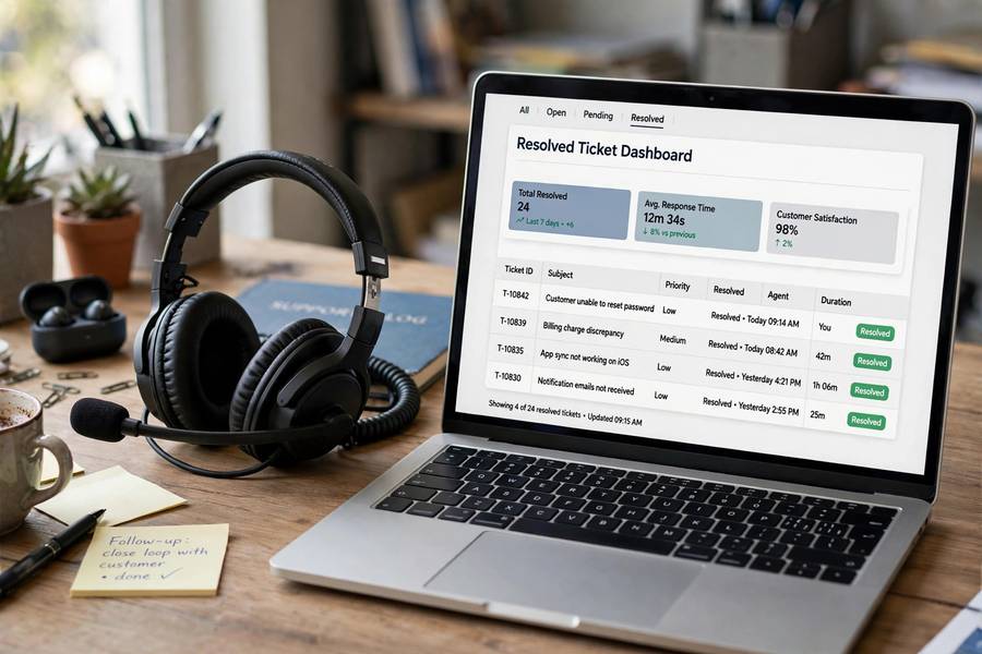 Customer support tools illustrating the benefits of AI for businesses in service quality