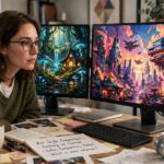Best AI Art Generators for Beginners: Where to Start in 2026 Comparing the best AI art generators for beginners on dual monitors
