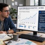 Best AI Tools for Data Analysis at Work: 2026 Picks Analyst reviewing AI-explained charts and trends on a monitor