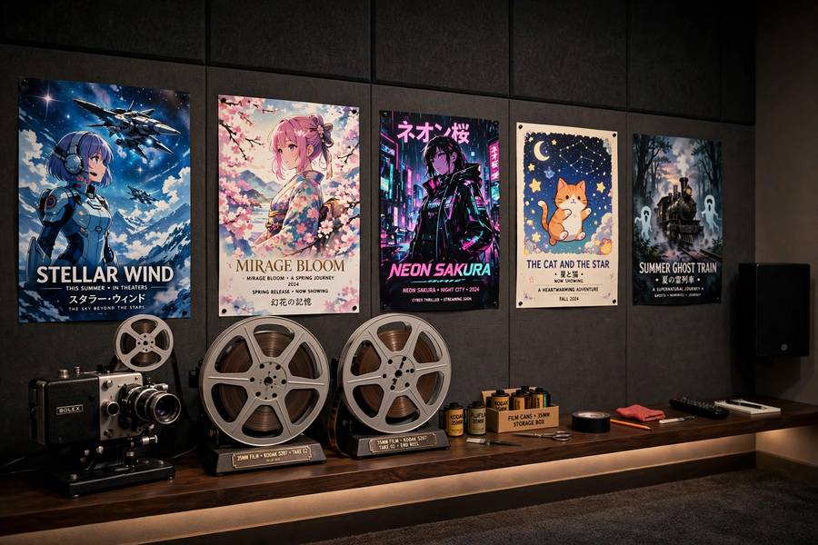 Home cinema collection of the best anime movies for beginners