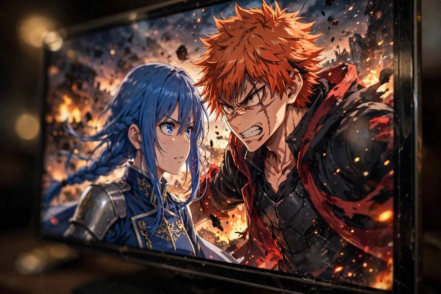 Vibrant scene from one of the best anime series of all time