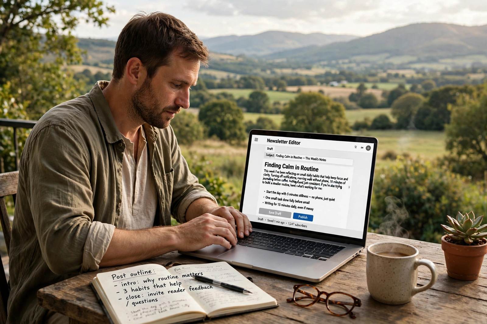 Writing a newsletter-style blog post on Substack