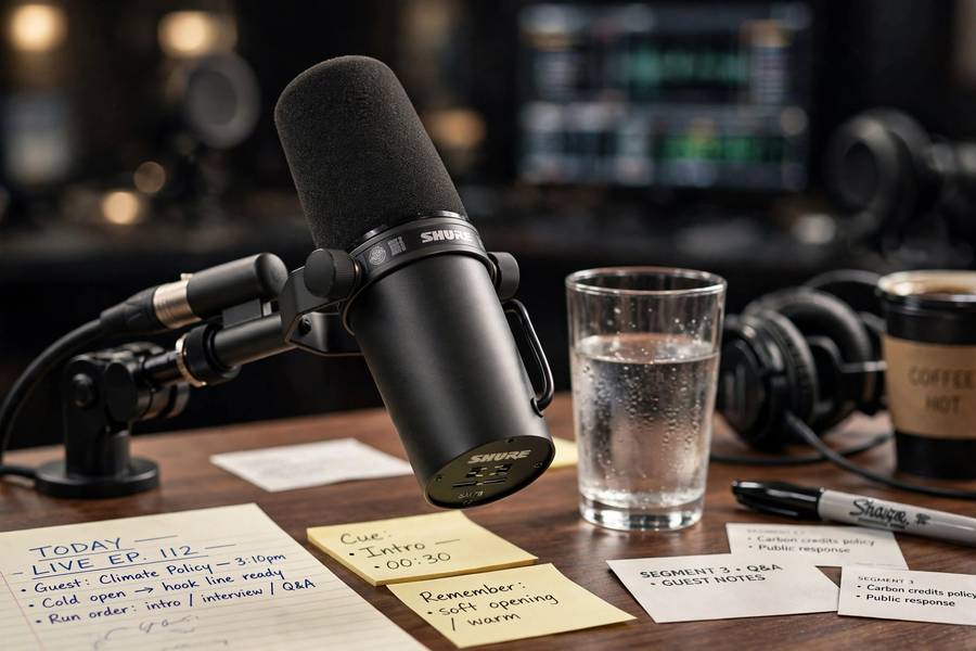 Broadcast microphone used in the best celebrity interviews