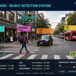 Best Computer Vision Courses Online: Teach Machines to See An AI vision system detecting objects in a street scene with bounding boxes