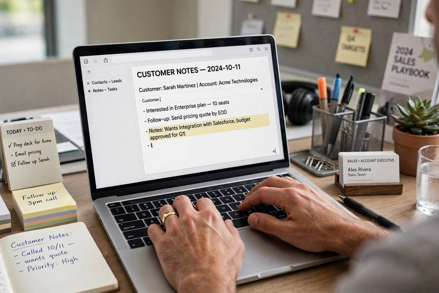 Logging customer interactions, daily use of the best CRM for small business