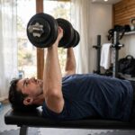 Best Dumbbell Exercises: The Only Ones You Need Person performing dumbbell bench press, one of the best dumbbell exercises