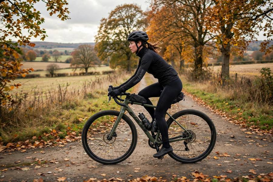 Cyclist on long weekend endurance ride