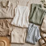 Best Fabrics for Summer Clothes: Stay Cool & Look Chic Collection of summer clothing in breathable natural fabrics