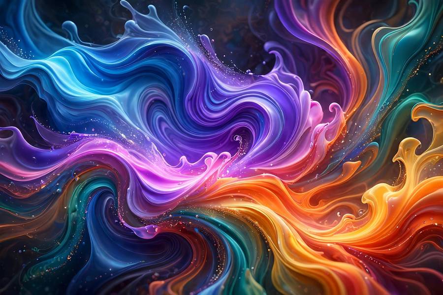 Abstract artwork representing the variety in best midjourney alternatives