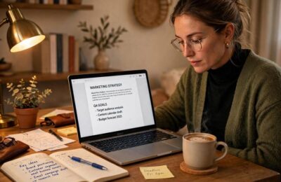 Professional studying in one of the best online MBA programs from home