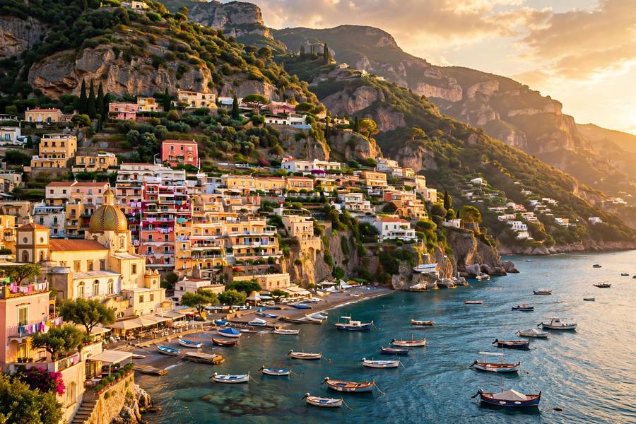 Positano on the Amalfi Coast, one of the dreamiest best places to visit in Europe