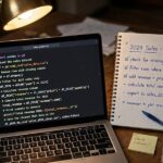 Best Programming Language for AI Beginners: An Honest Comparison Python code with syntax highlighting on a laptop screen