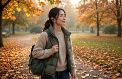 Person enjoying one of the best self improvement podcasts on a walk