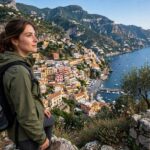 Best Solo Female Travel Destinations: 12 Safe, Amazing Picks A solo female traveler taking in the Amalfi Coast view — among the best solo female travel destinations in Europe