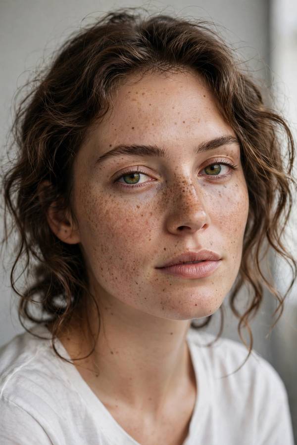 A hyperrealistic AI-generated portrait