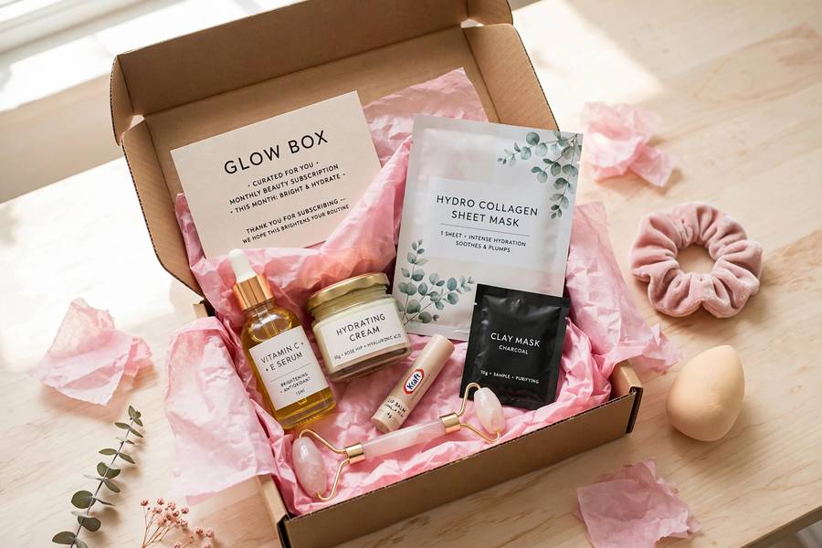 Unboxing a curated beauty box, one of the best subscription box ideas