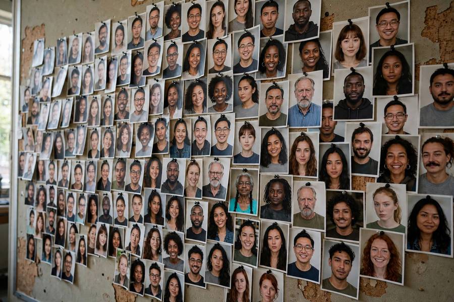 Diverse facial dataset used to test for bias in machine learning systems