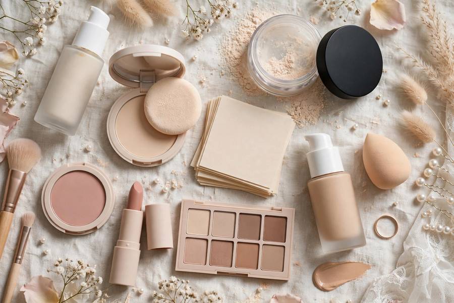 Bridal makeup products for oily skin