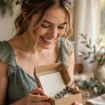 Bridesmaid Gift Ideas on a Budget: 25 Thoughtful Picks Under $30 Bridesmaid opening a small gift box with a handwritten letter