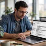 Business Name Ideas Generator With Domain Check: How to Use Them Right Using a business name ideas generator tool on a laptop