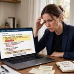 Business Naming Mistakes to Avoid: 9 Errors That Cost You Customers Business owner discovering business naming mistakes to avoid during trademark search