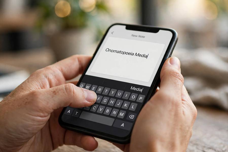 Typing a difficult name demonstrating business naming mistakes to avoid with spelling