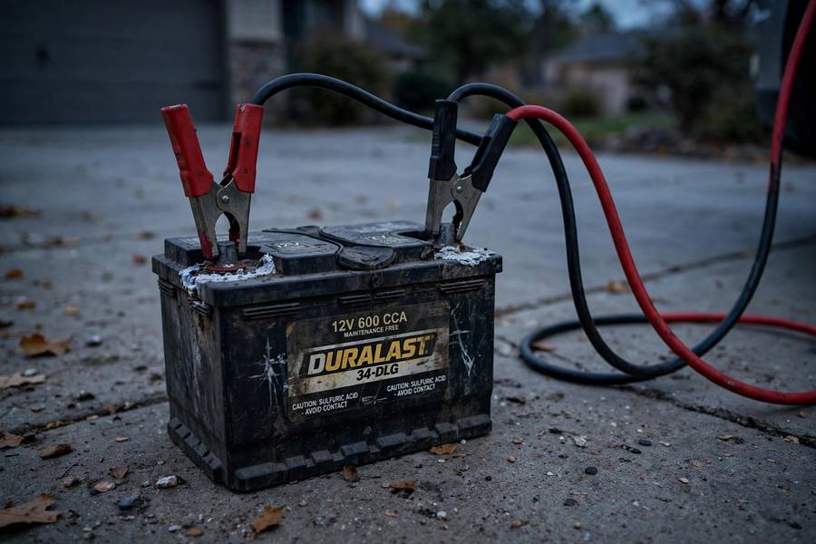 Dead car battery being jump started, asking can a dead car battery be recharged