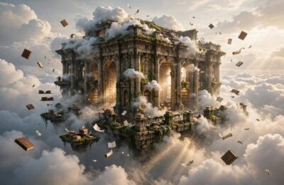 Surreal original composition asking whether AI can create original art