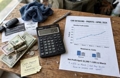 Calculating car detailing business profit margins