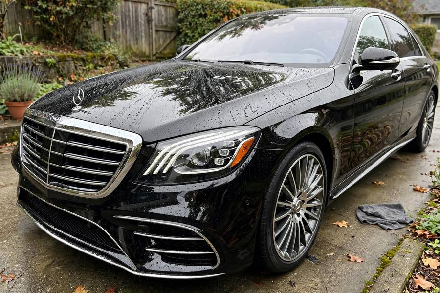 High-margin ceramic coating service on luxury car
