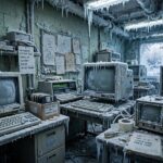 Causes of AI Winter: Why the Funding Froze Twice Conceptual frozen laboratory representing the causes of AI winter freezing research funding