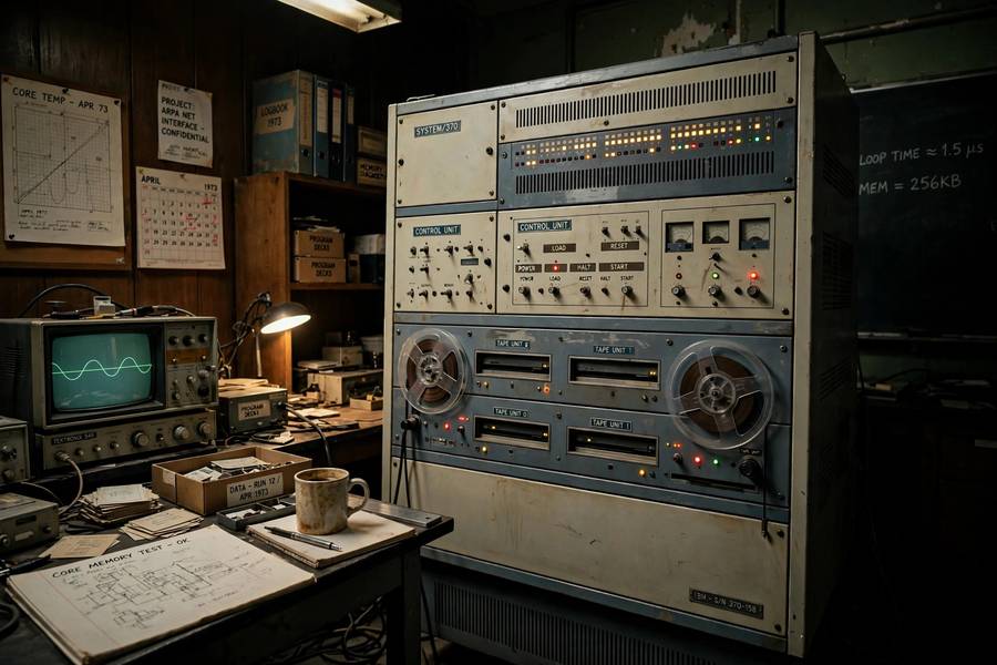 1970s mainframe computer from the era leading into the first AI winter