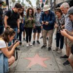 Celebrities Who Had Their Walk of Fame Star Removed A Walk of Fame star on Hollywood Boulevard surrounded by a crowd