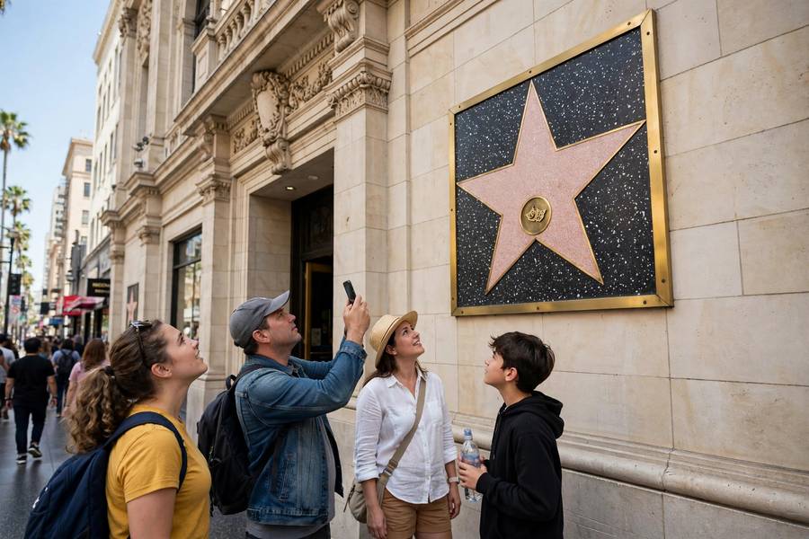 Muhammad Ali's star mounted on the wall of the Dolby Theatre
