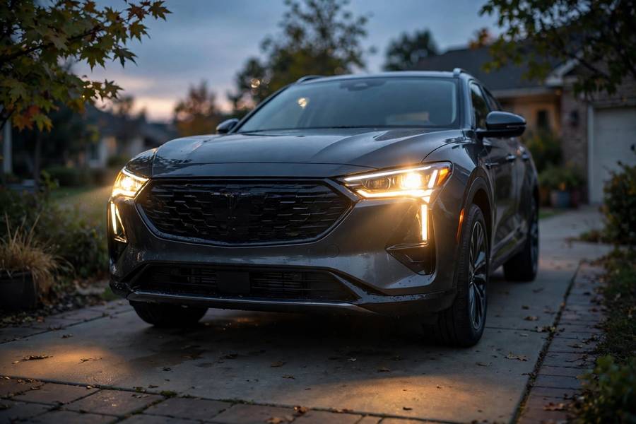 Headlight brightness test to check car battery health without tools